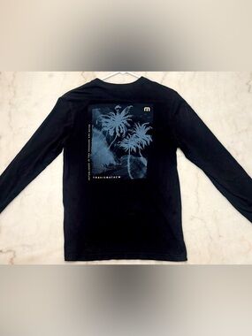 Travis Mathew Long Sleeve Tee, Men’s Small, Black, Laguna Shade,Great Condition